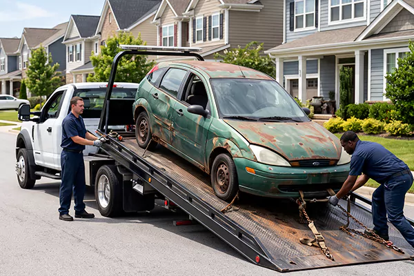 No Title Junk Car Removal in Dallas, TX